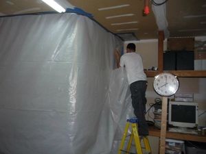 Leak Damage Restoration With A Vapor Barrier